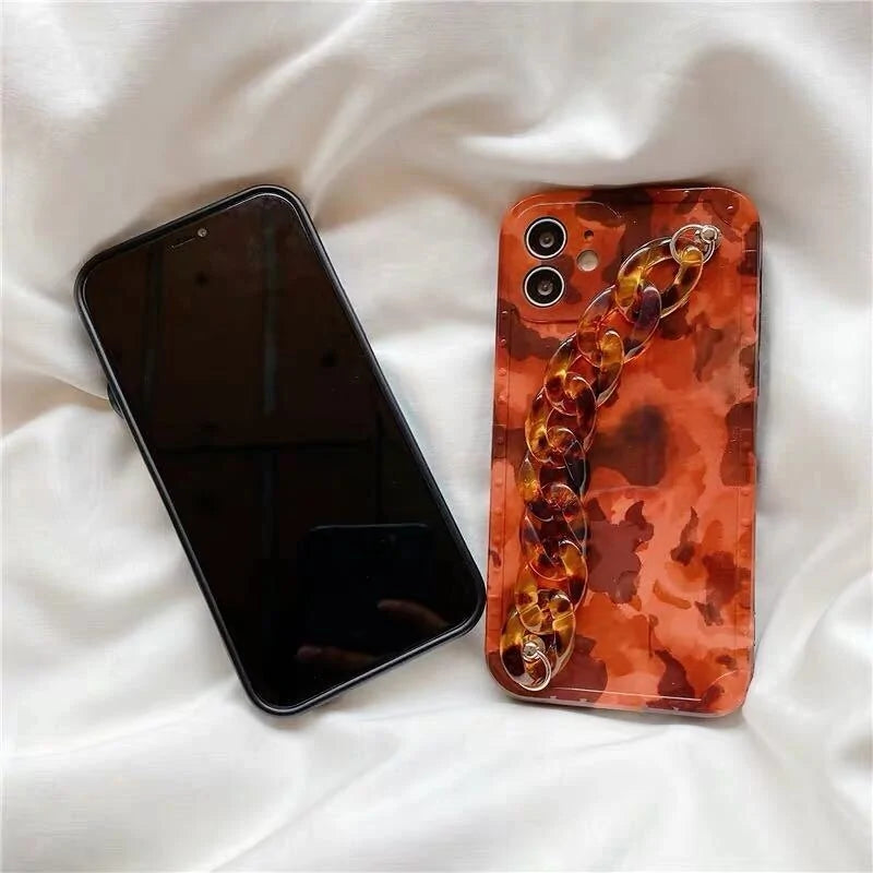 Fashionable Marble Wristband Case For iPhone