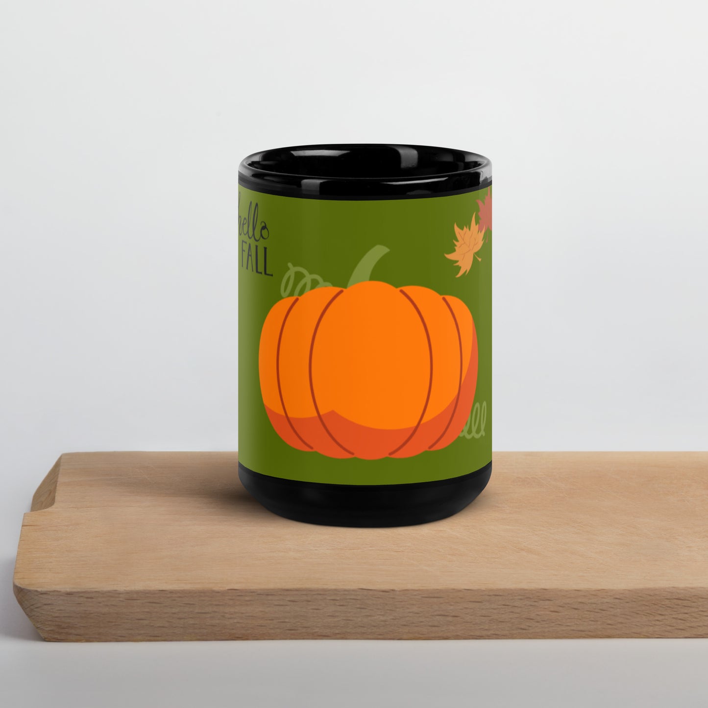 Fall Black Glossy Mug