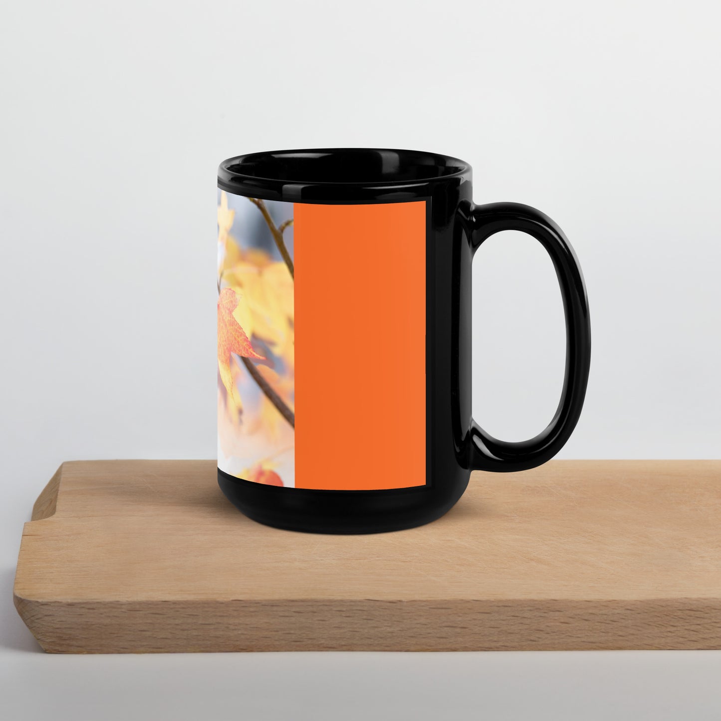 Sweeter Weather(Fall) Black Glossy Mug