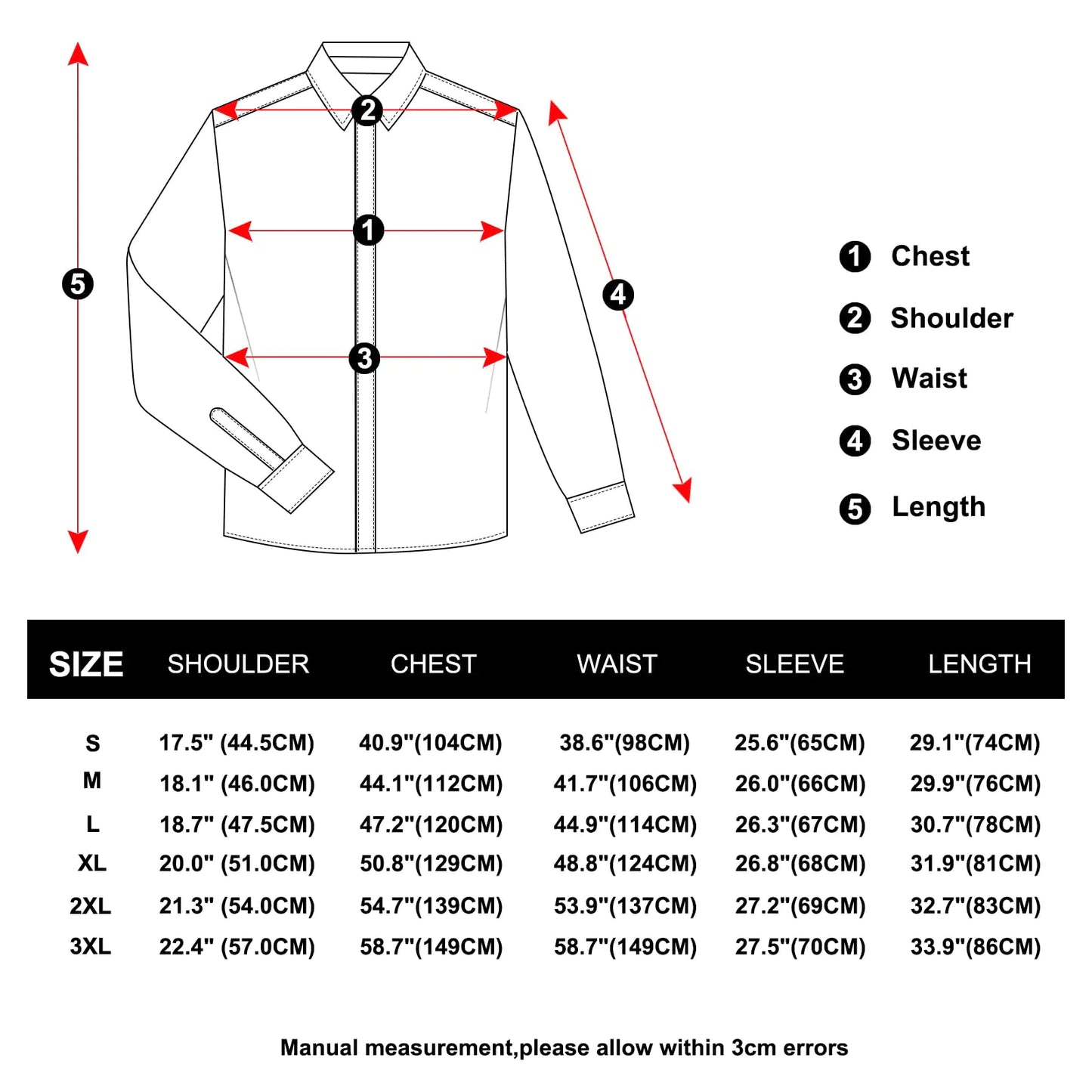 Men's Dress Shirt Long Sleeve Fit Black/White Polka Dot