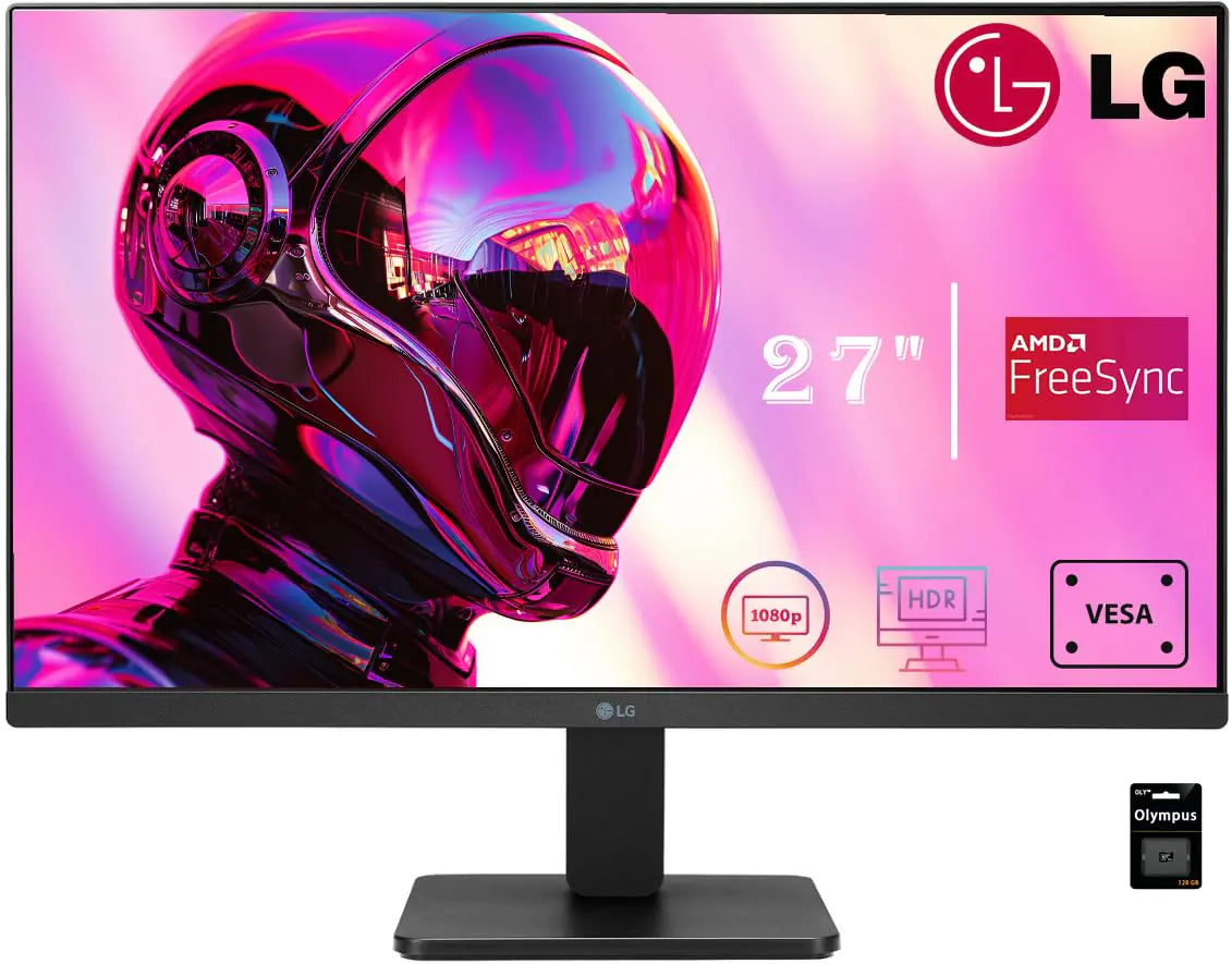 LG 27" FHD - Gaming Office Monitor- Anti-Glare- Black