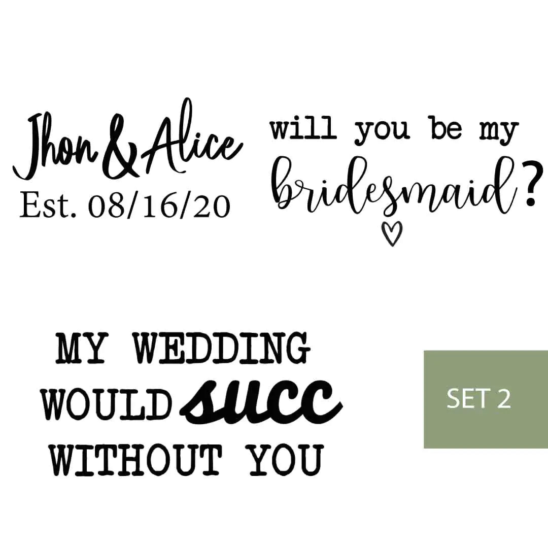 Message in a Planter - 4" Set of 3