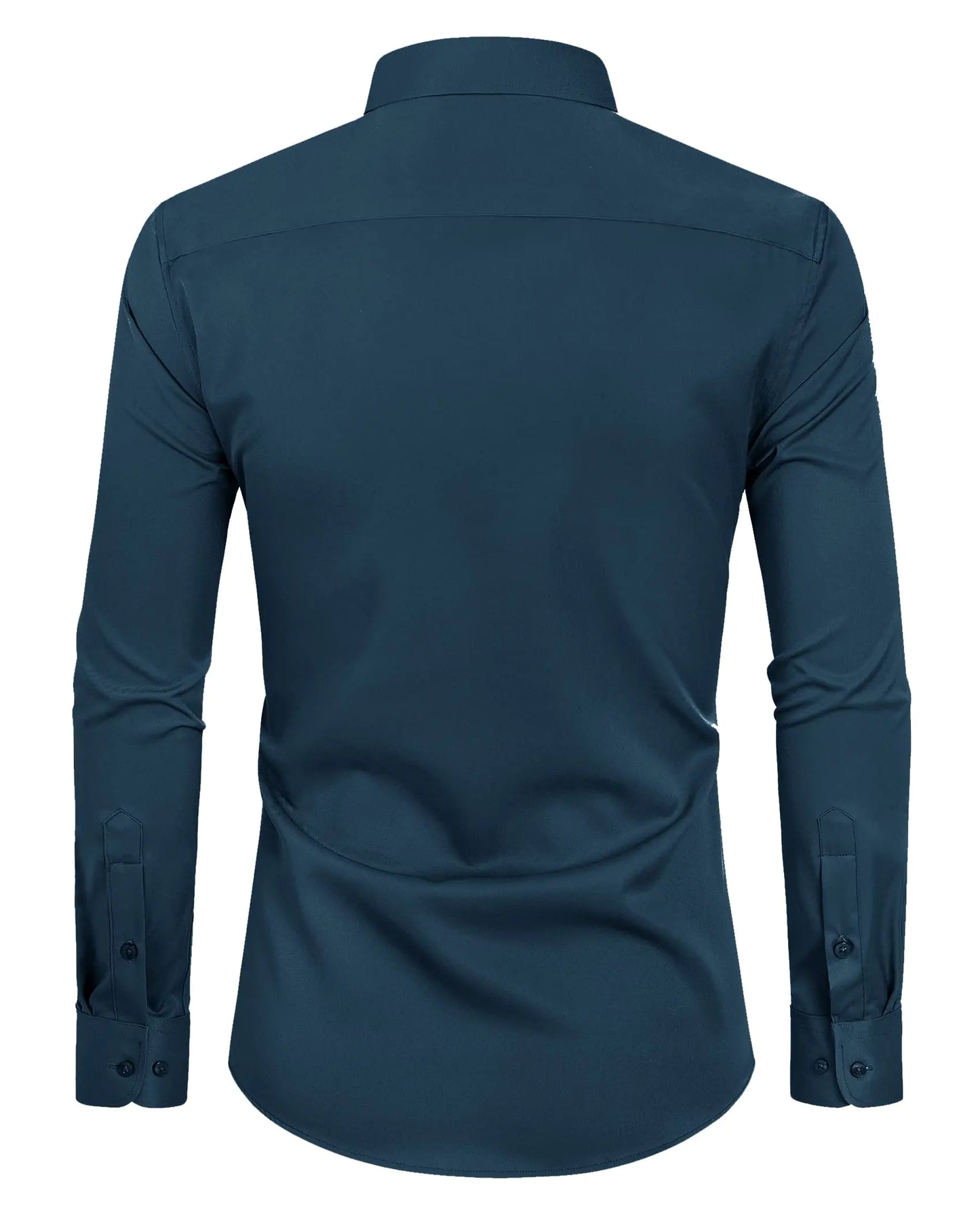 Men's Slim Fit Long Sleeve Light Navy