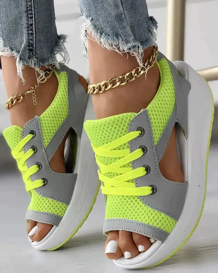 Open toe sneakers shop