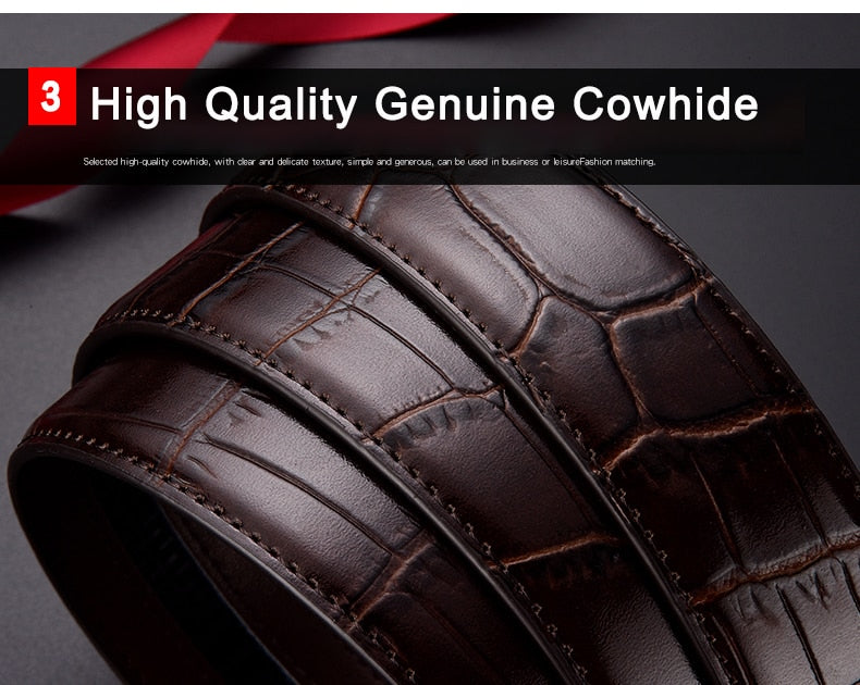 Men's Crocodile Luxury Belt