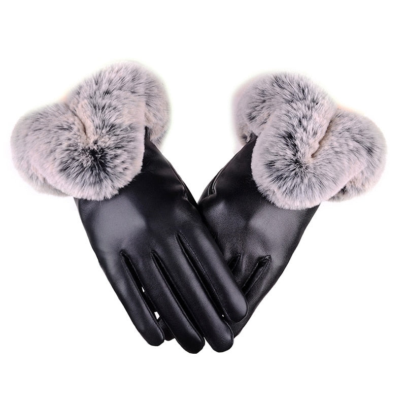 Women Winter Faux Gloves