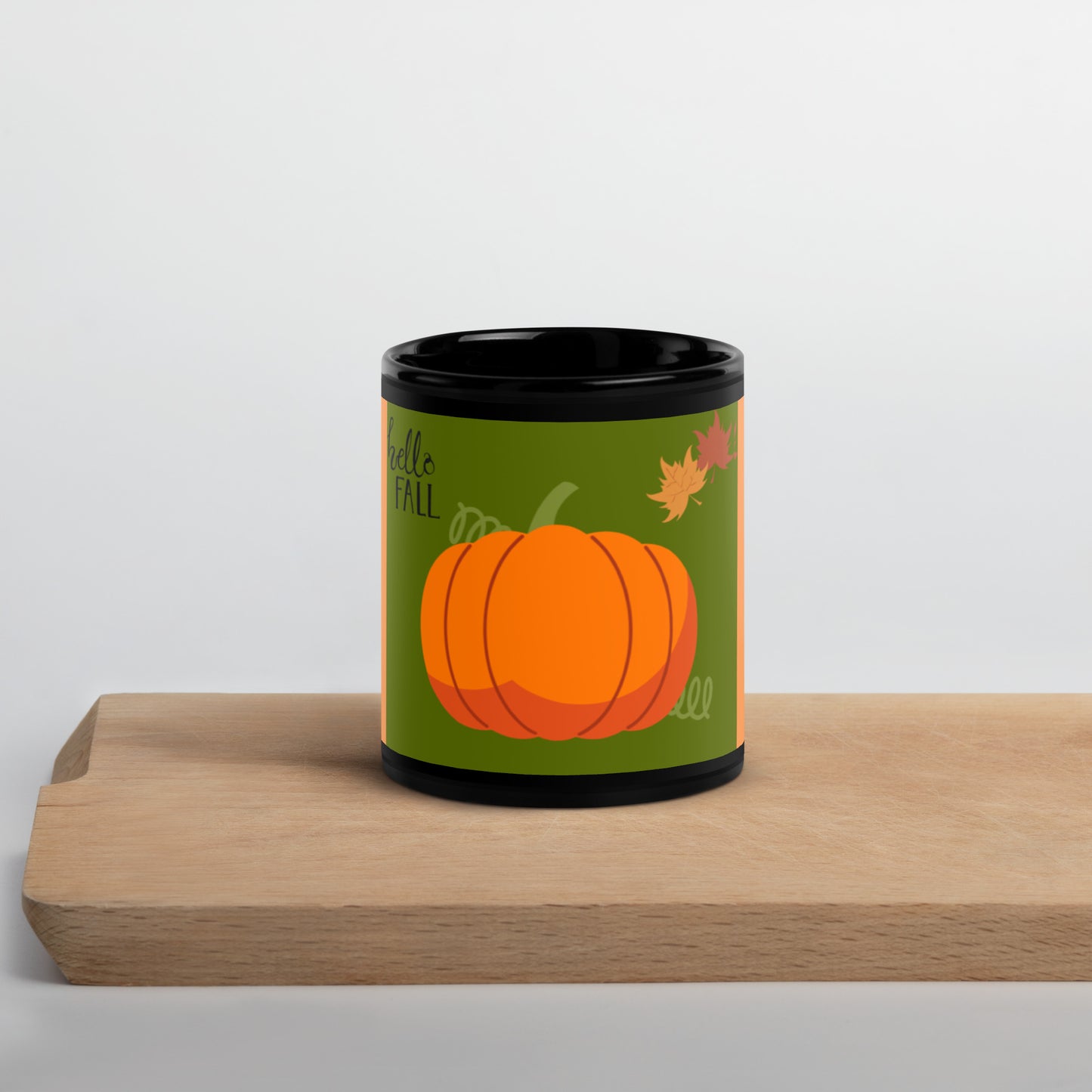 Fall Black Glossy Mug
