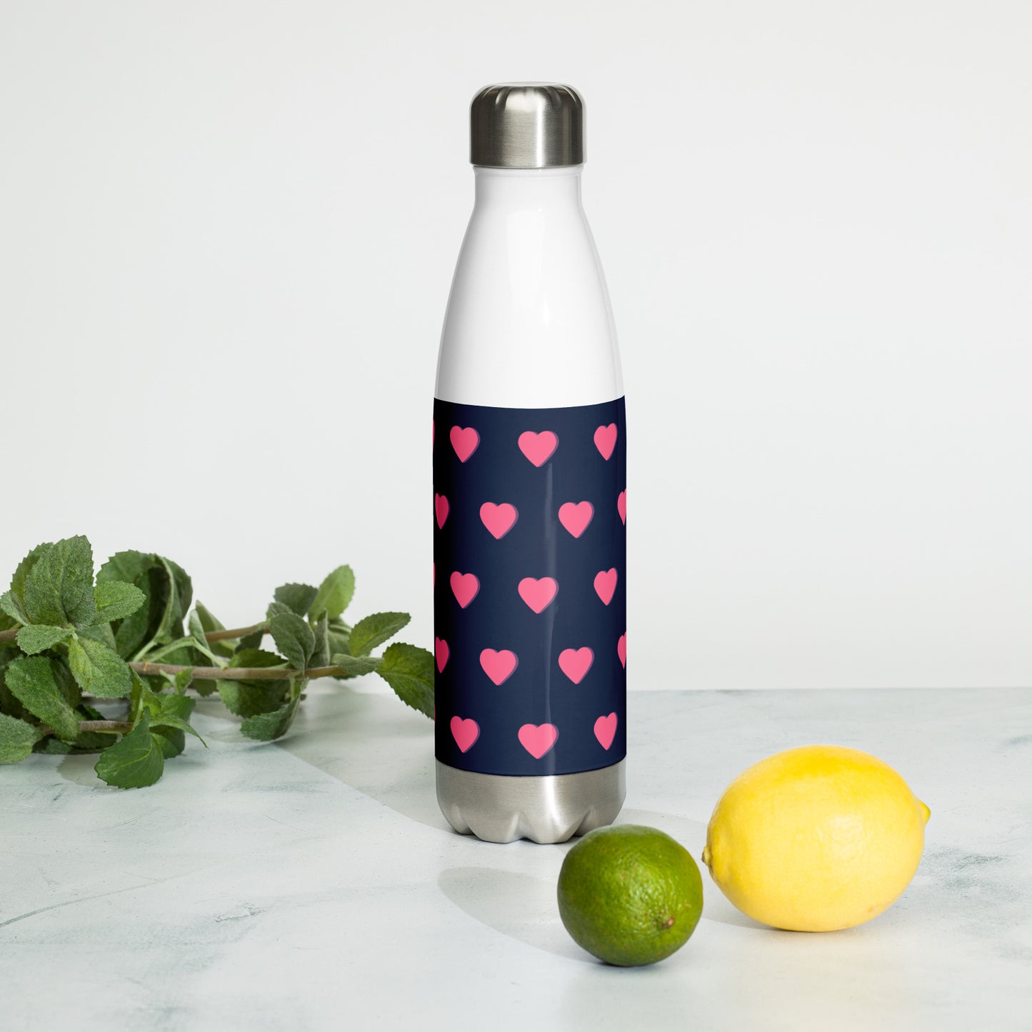 Heart Stainless Steel Water Bottle